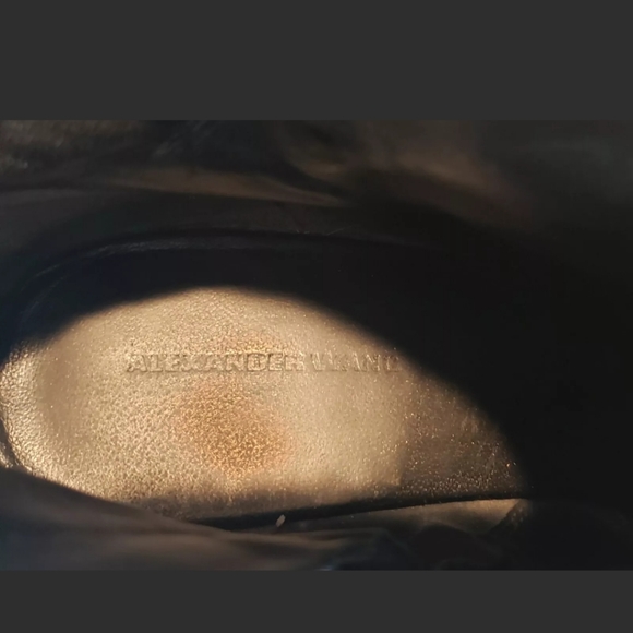 Alexander Wang Gabi Boots Suede Leather Cut-out Heel Ankle Boots size 37 / 7 - Picture 10 of 11